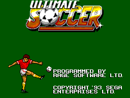 Ultimate Soccer Title Screen